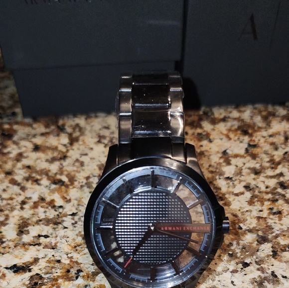 COPY - ARMANI EXCHANGE THREE-HAND BLACK STAINLESS STEEL WATCH - Picture 11 of 11